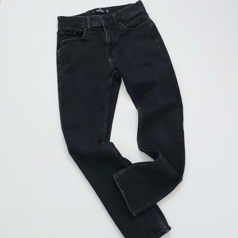 Men's Hollister black skinny jeans